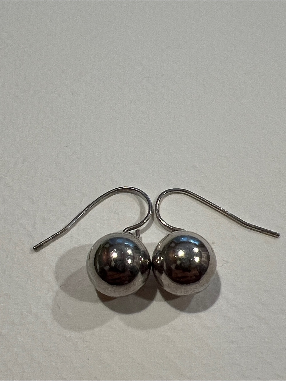 Sterling Silver Ball Drop Earrings - Silver